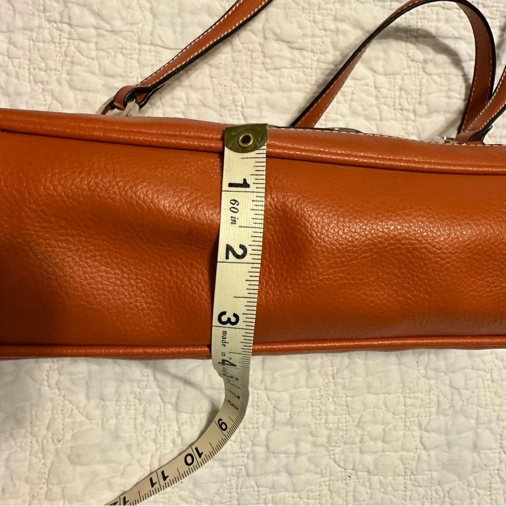 Botox Cosmetic Satchel Type Bag Orange / Brown Color Great Preowned Condition - Picture 13 of 15